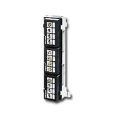 Leviton 47689-QP QuickPort 12-Port Multimedia Patch Block with Mounting Bracket